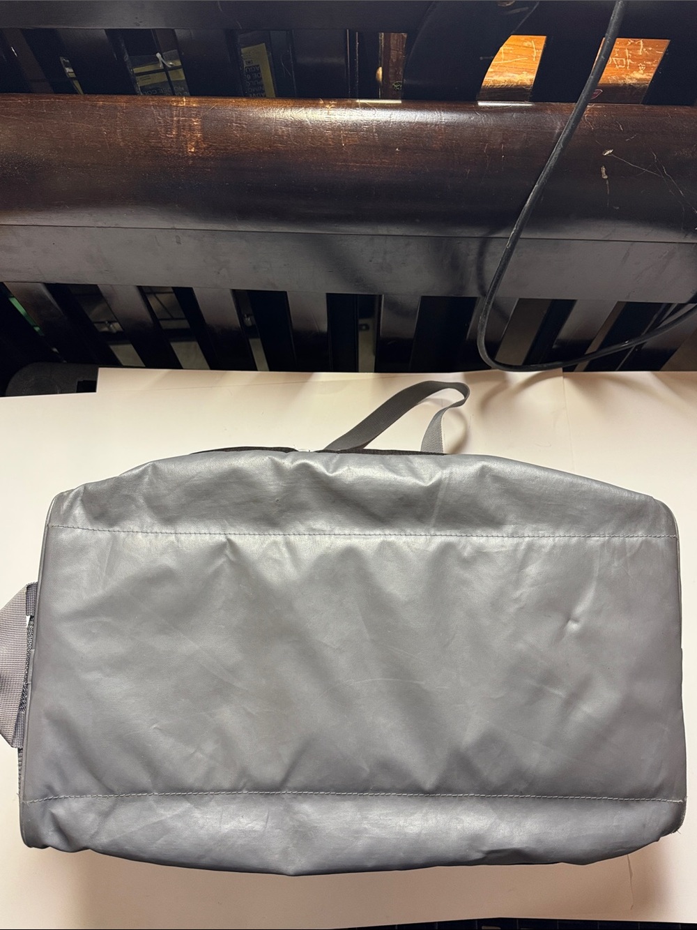 Under Armour Storm Duffle Bag Black Grey Gym Travel Sports Overnight - Picture 3 of 5